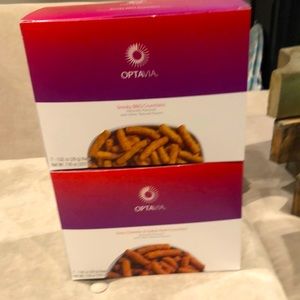 2 Boxes of Optavia snack Crunchers.  17 snack bags in all.